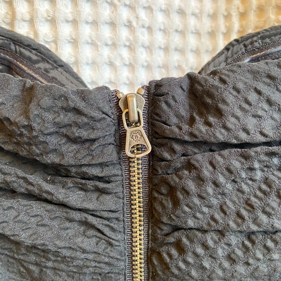Nanette Lepore Black Seersucker Corset Top - Size 12 - Picture 7 of 11